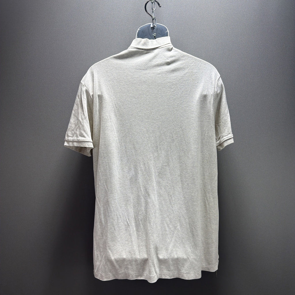 Polo Ralph Lauren Mens PIMA Soft XL S/S Shirt Cotton Heather Beige Pony Logo