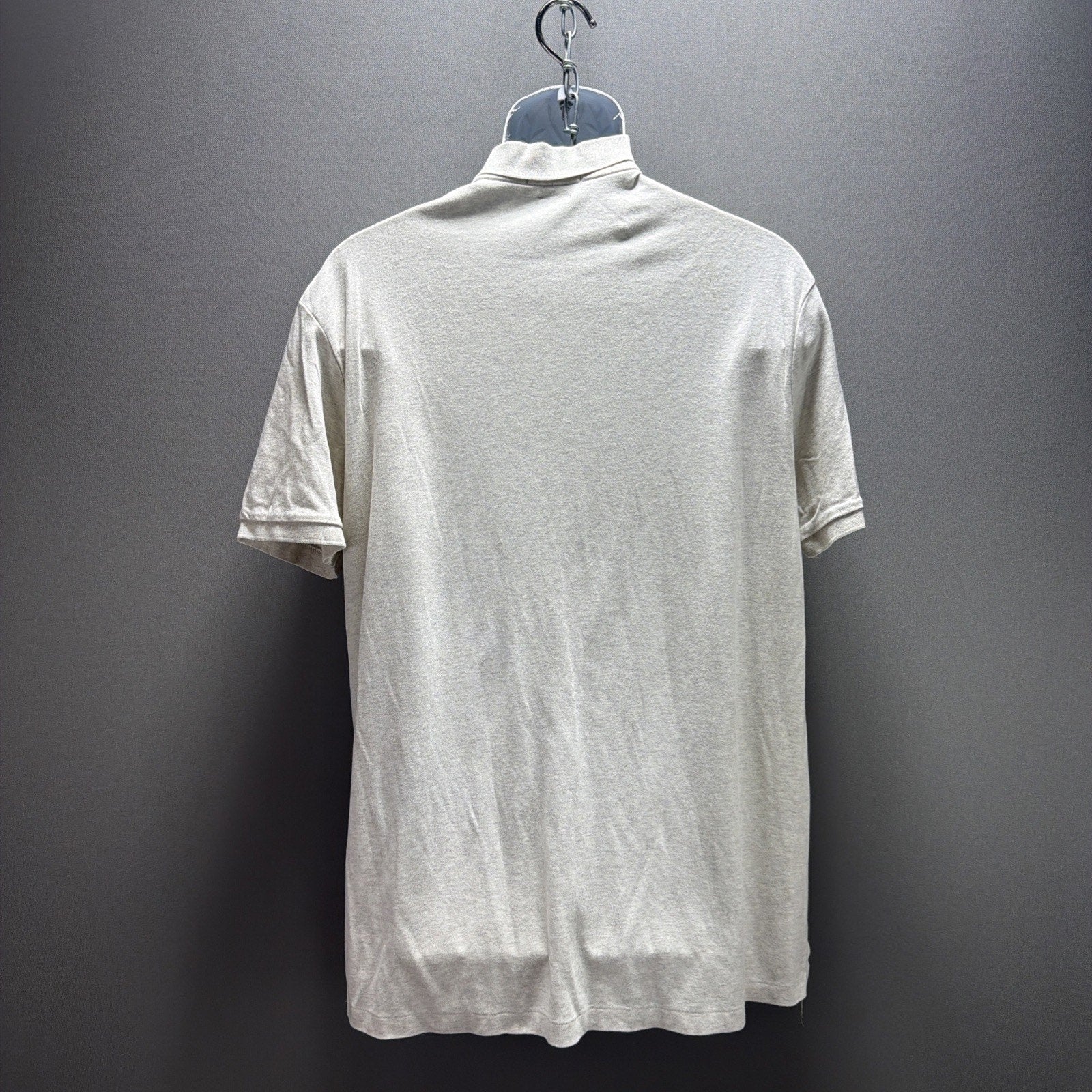 Polo Ralph Lauren Mens PIMA Soft XL S/S Shirt Cotton Heather Beige Pony Logo