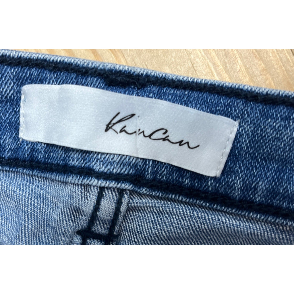 KanCan Womens Skinny Jeans Size 5 / 26 Distressed Low Rise Stretch Raw Hem
