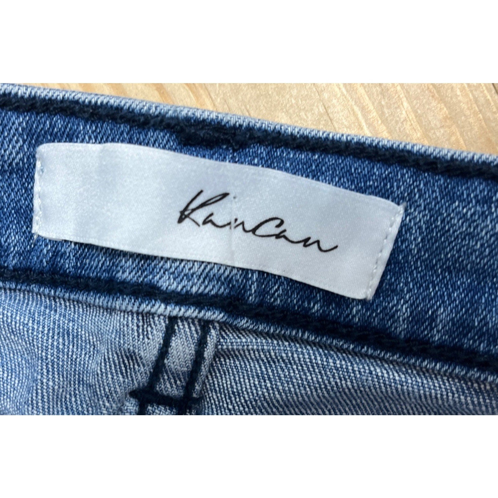 KanCan Womens Skinny Jeans Size 5 / 26 Distressed Low Rise Stretch Raw Hem