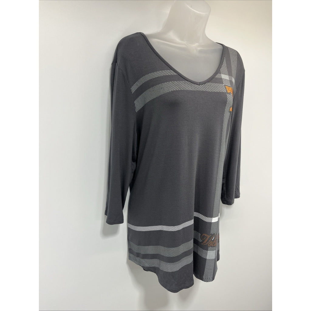 University Of Tennessee Vols P. Michael Embellished Tunic Gray Women’s XL NWT