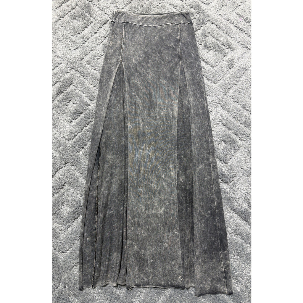 Tribe Kelley Womens Mineral Wash Maxi Skirt Size Medium Made In USA