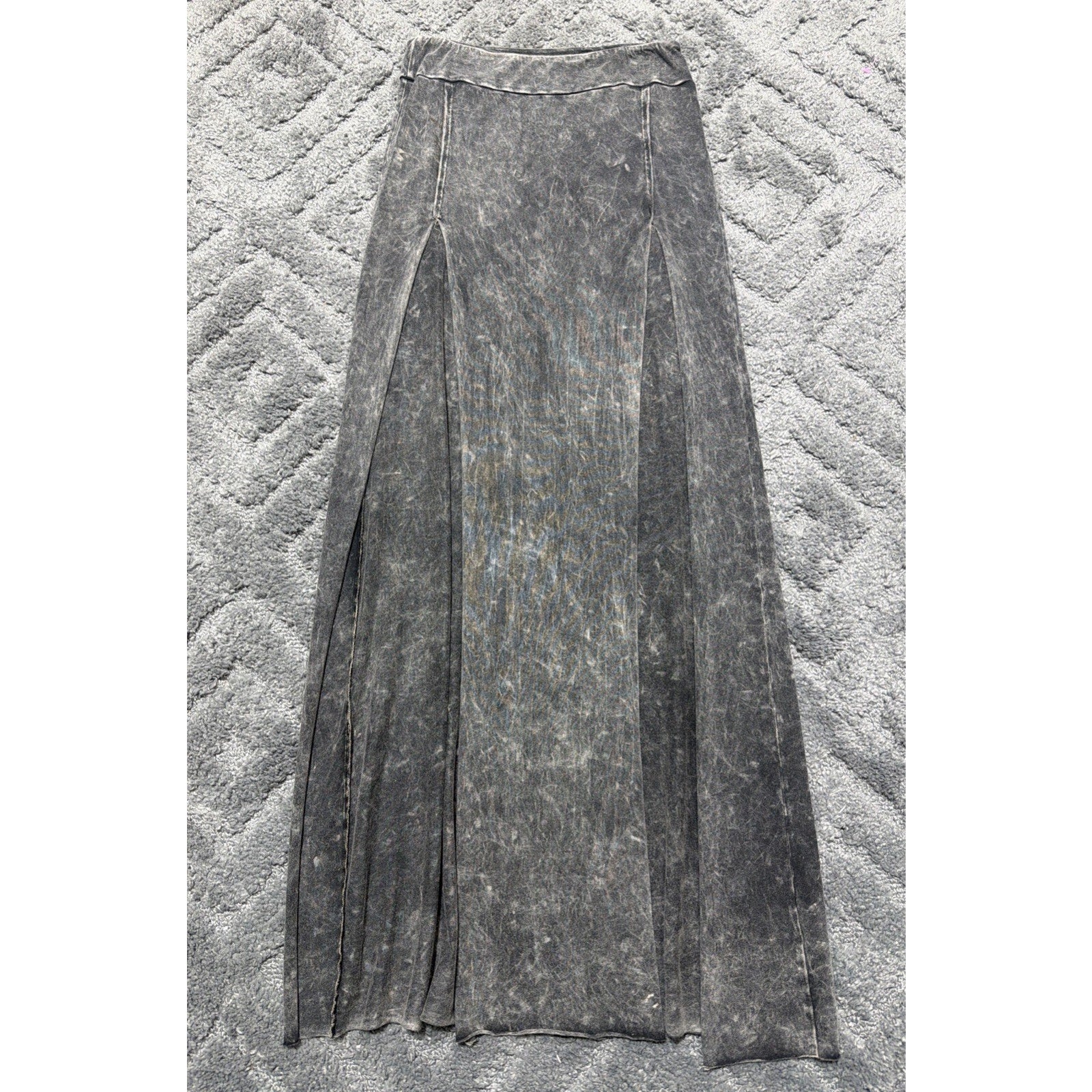 Tribe Kelley Womens Mineral Wash Maxi Skirt Size Medium Made In USA