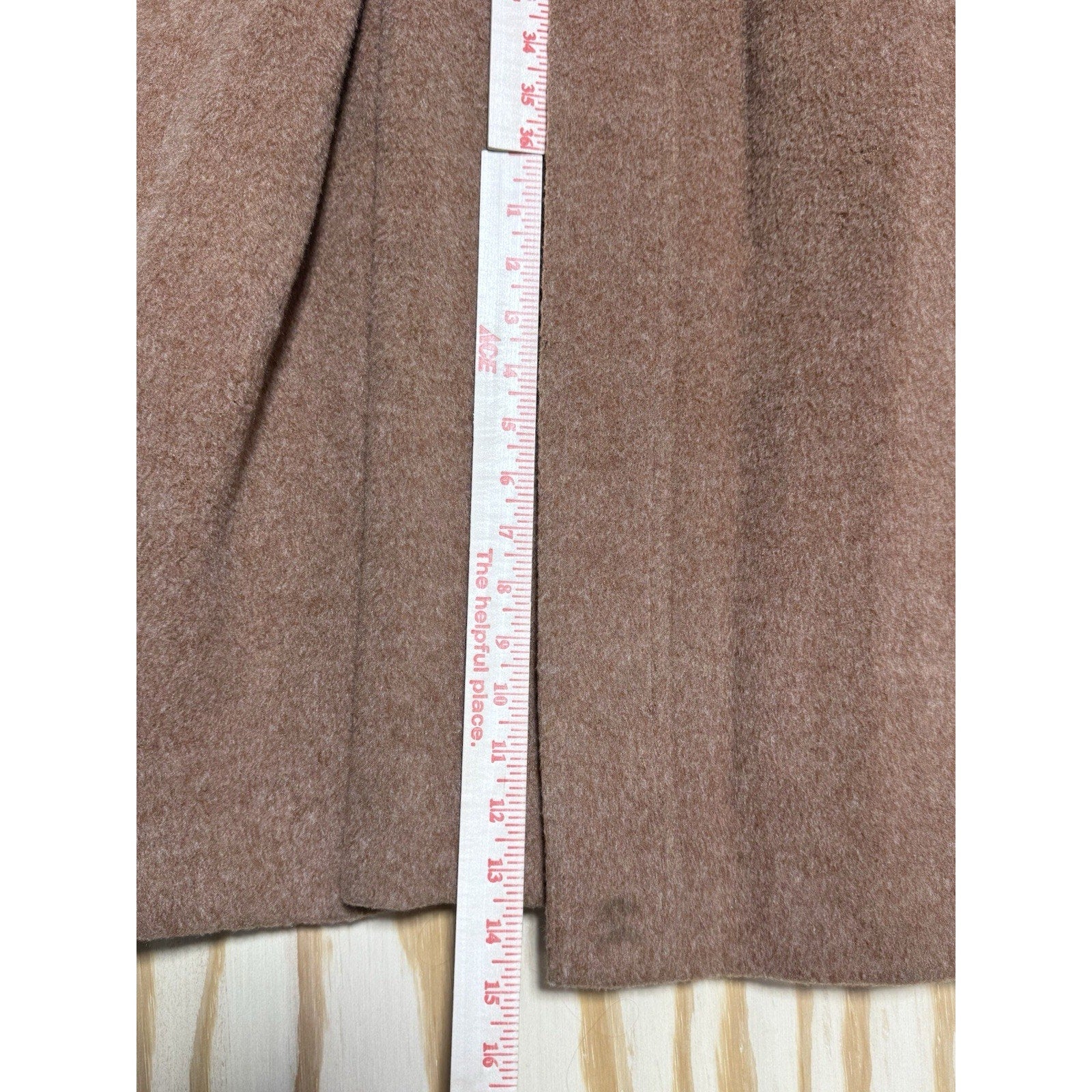 Vintage Kahn’s Boulder CO Wool Coat Womens Long Brown Oversized Boho Coat M/L