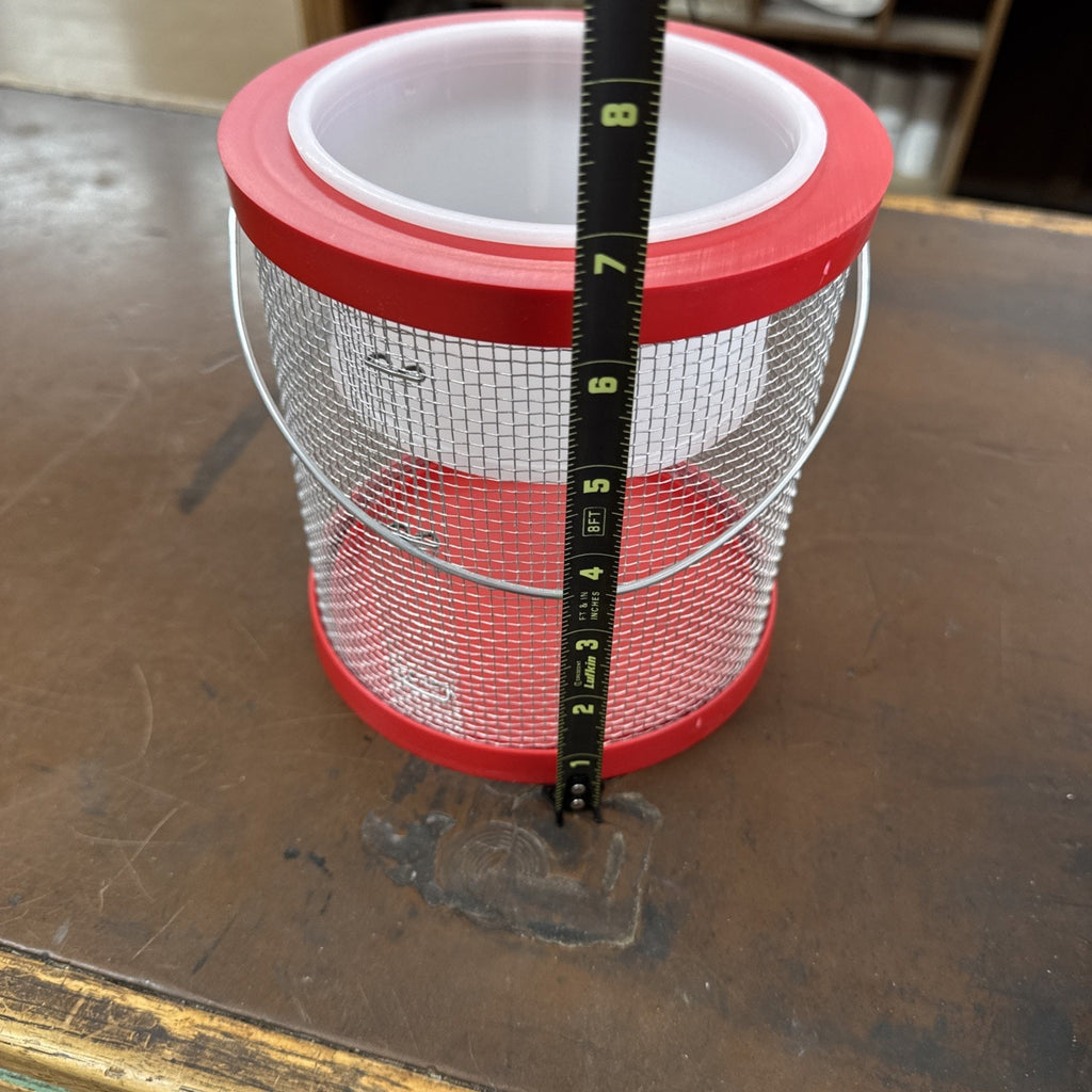 Challenge 50297 Round Cricket Cage Red 6" x 6" Wire Mesh Made in USA
