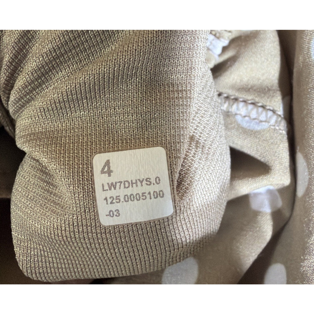 Lululemon Hotty Hot High-Rise Short 2.5" Simple Polka White Sheer Oak Size 4