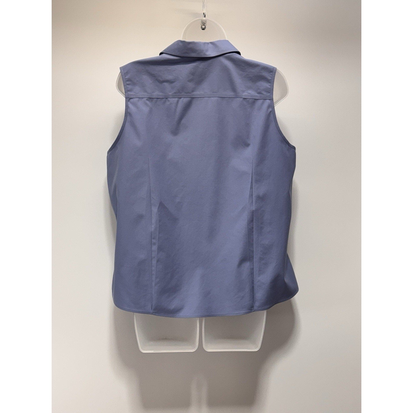 TALBOTS Blue Wrinkle Resistant Stretch Cotton Fabric Button Up Women’s Size 1XP