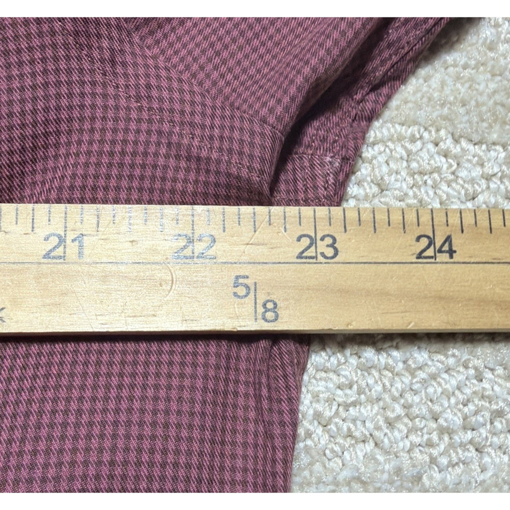 VTG Y2K Structure Gingham Dress Shirt | Mens L Collared Button Up