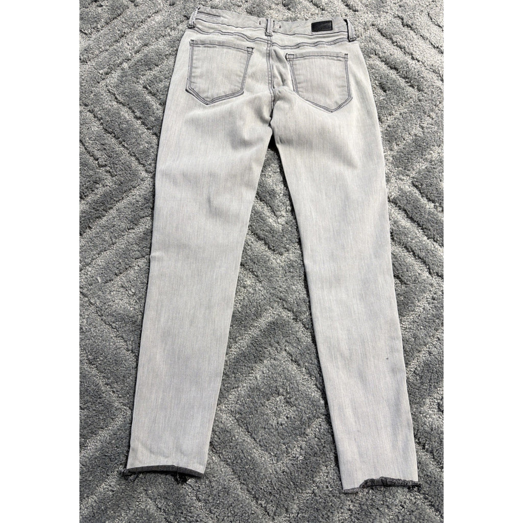 Dear John Size 26 Denim Jeans Joyrich Comfort Skinny Gray Raw Hem