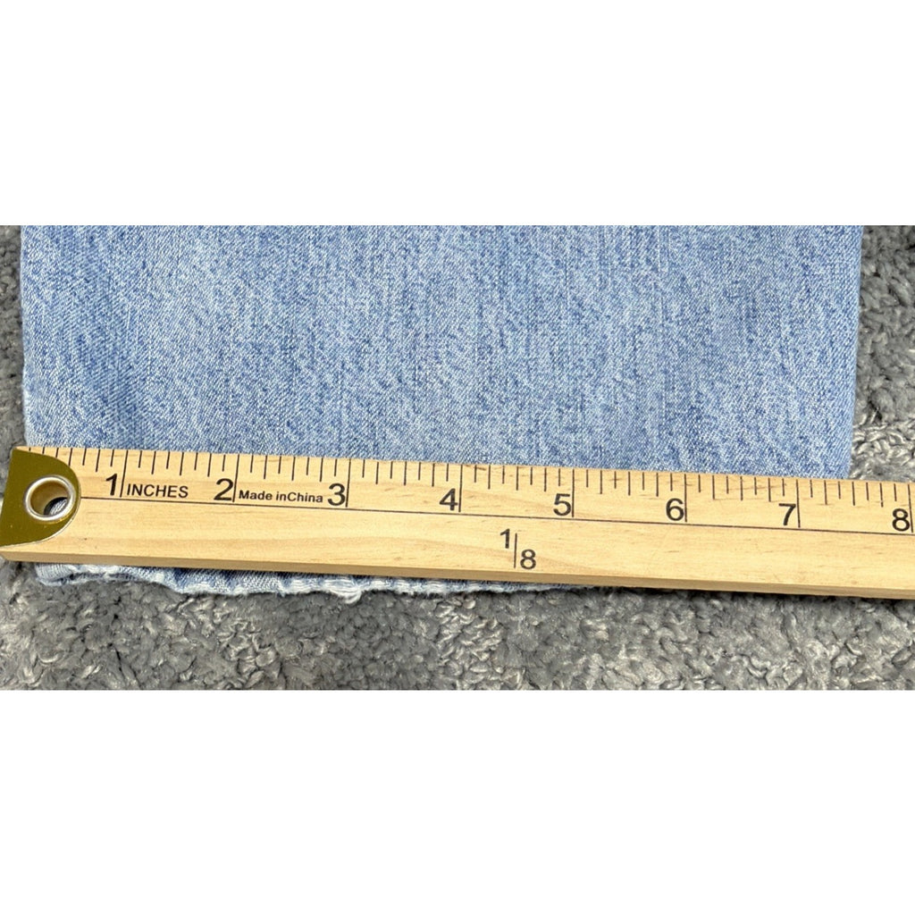 VINTAGE GUESS HIGH RISE BAGGY BUTTON FLY JEANS WOMEN 31 Made USA Measure 29x31