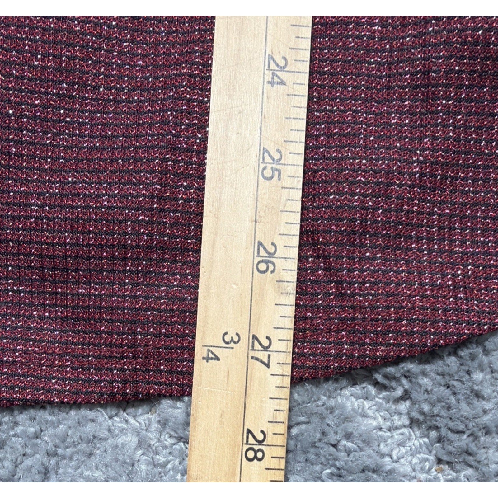 MAURICES PLUS SIZE 0 Shimmer Sparkle Balloon Sleeve Lined Top New With Tag