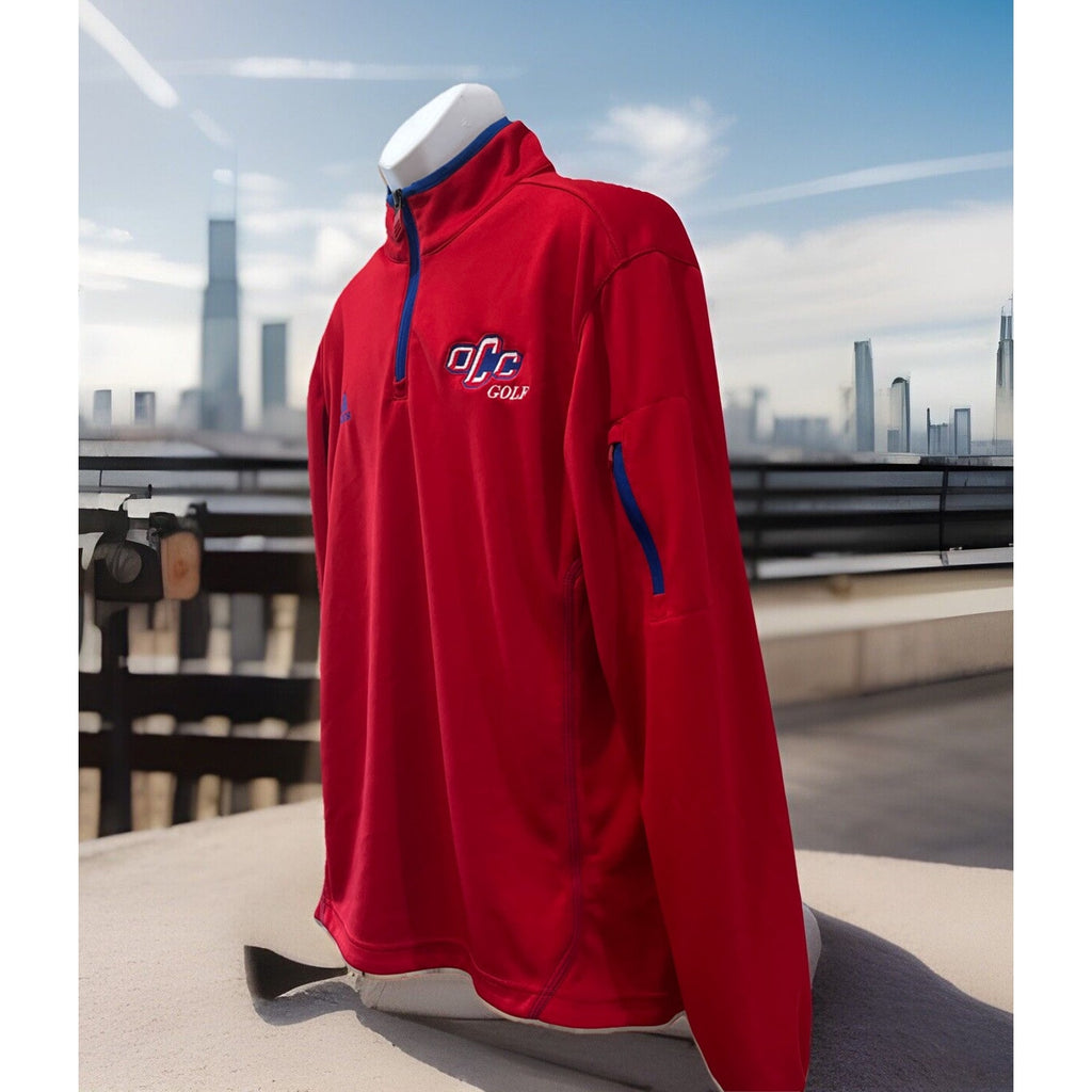 Adidas Men’s Climalite Sideline Logo Ultimate 1/4 Zip Golf Pullover Size M