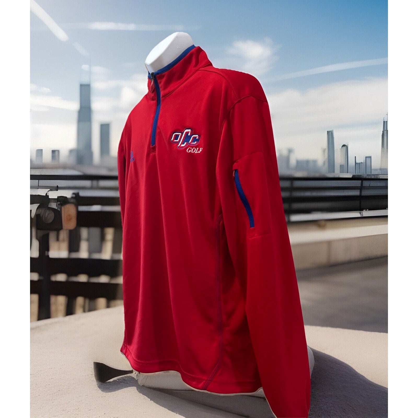 Adidas Men’s Climalite Sideline Logo Ultimate 1/4 Zip Golf Pullover Size M
