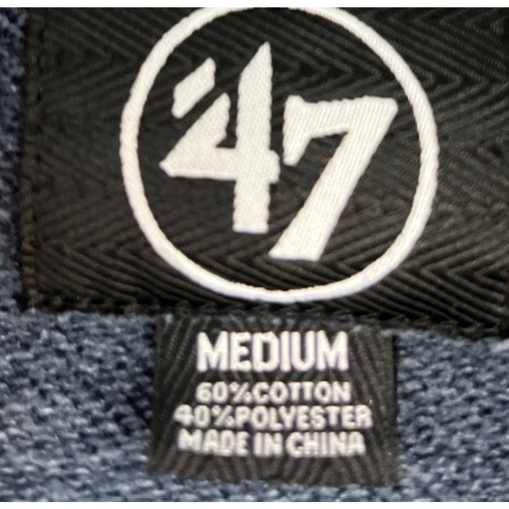 47 Brand Los Angeles Rams Jacket Mens M Blue Gray Colorblock Full Zip NFL