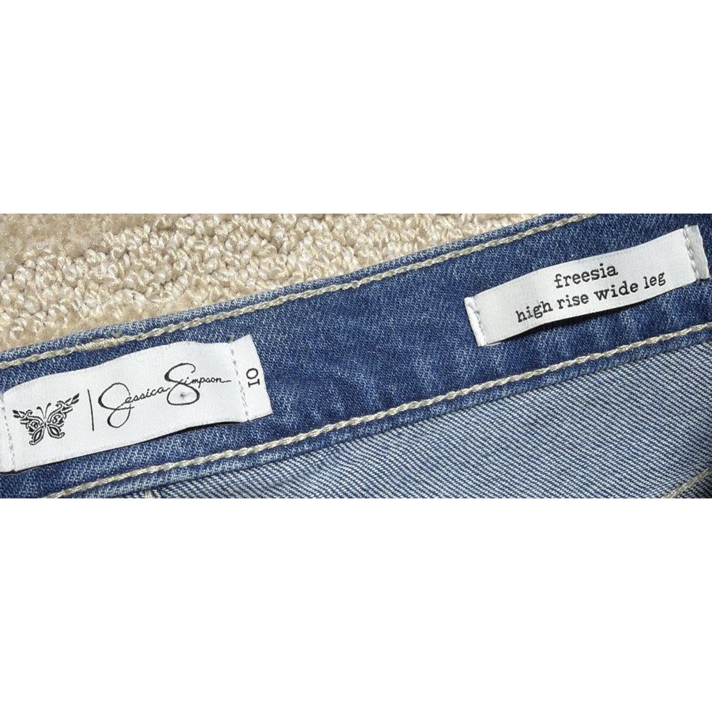 Jessica Simpson Freesia High Rise Wide Leg Jeans Womens Size 10 Denim Baggy
