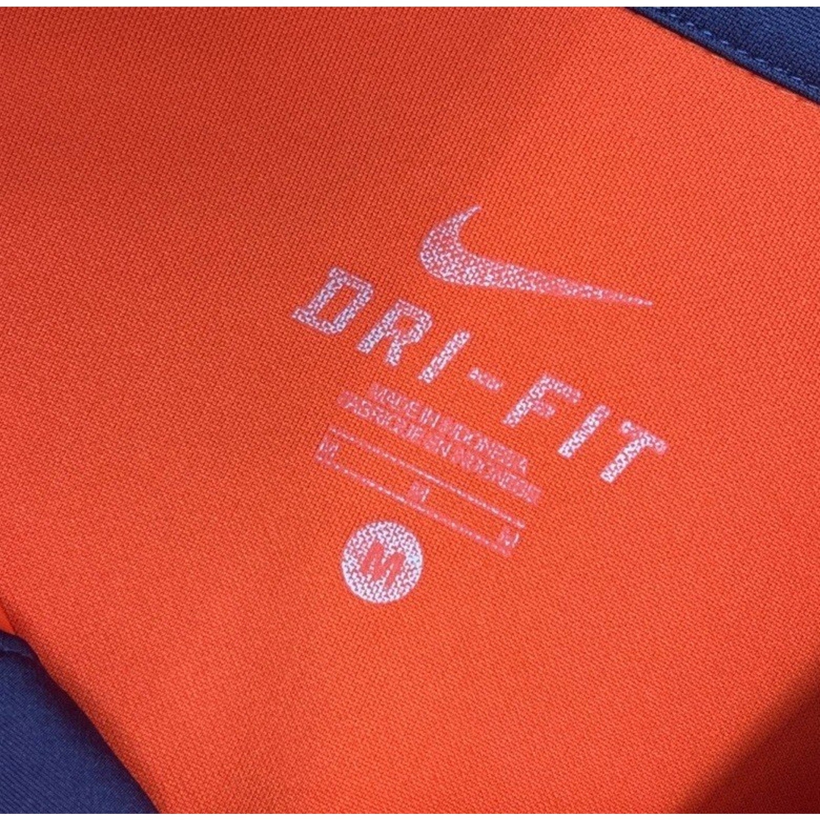 Nike Illinois Fighting Illini Orange Coaches Hot Route Dri Fit Polo Size Medium