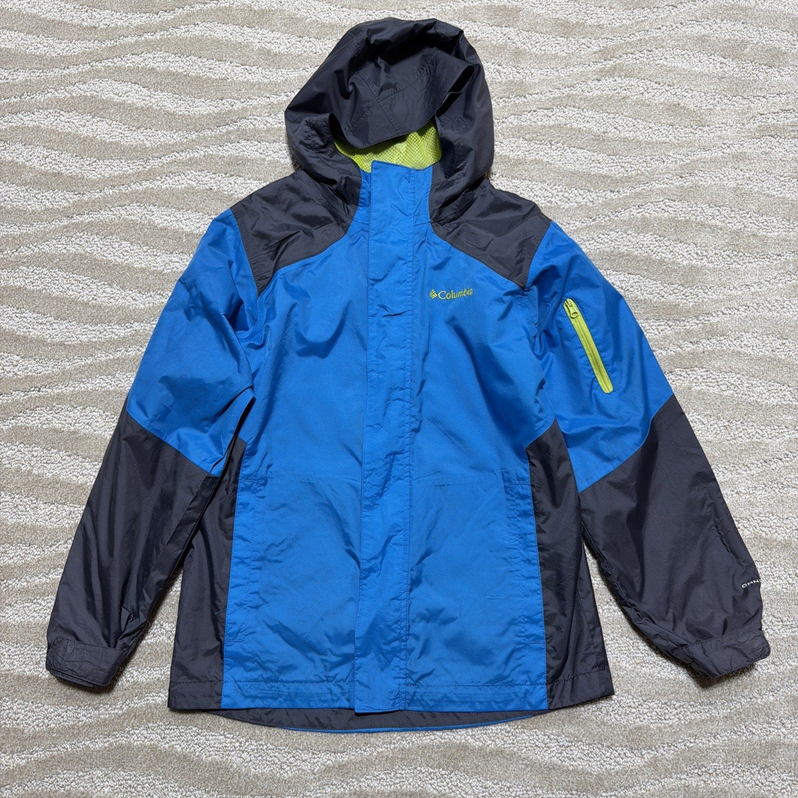 Columbia Cypress Brook II Omni Shield Waterproof Rain Jacket Kids Size 10-12