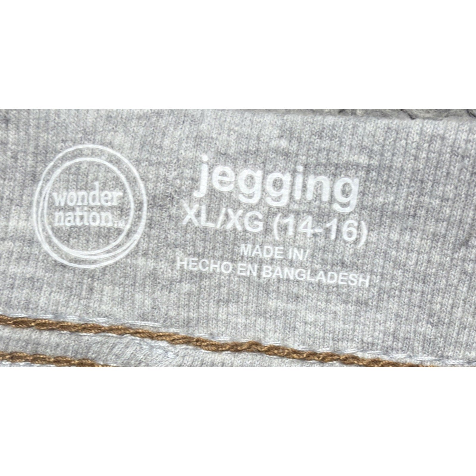 New Wonder Nation Jeans Girl's 14-16 Pull On Tie Waist Denim Blue