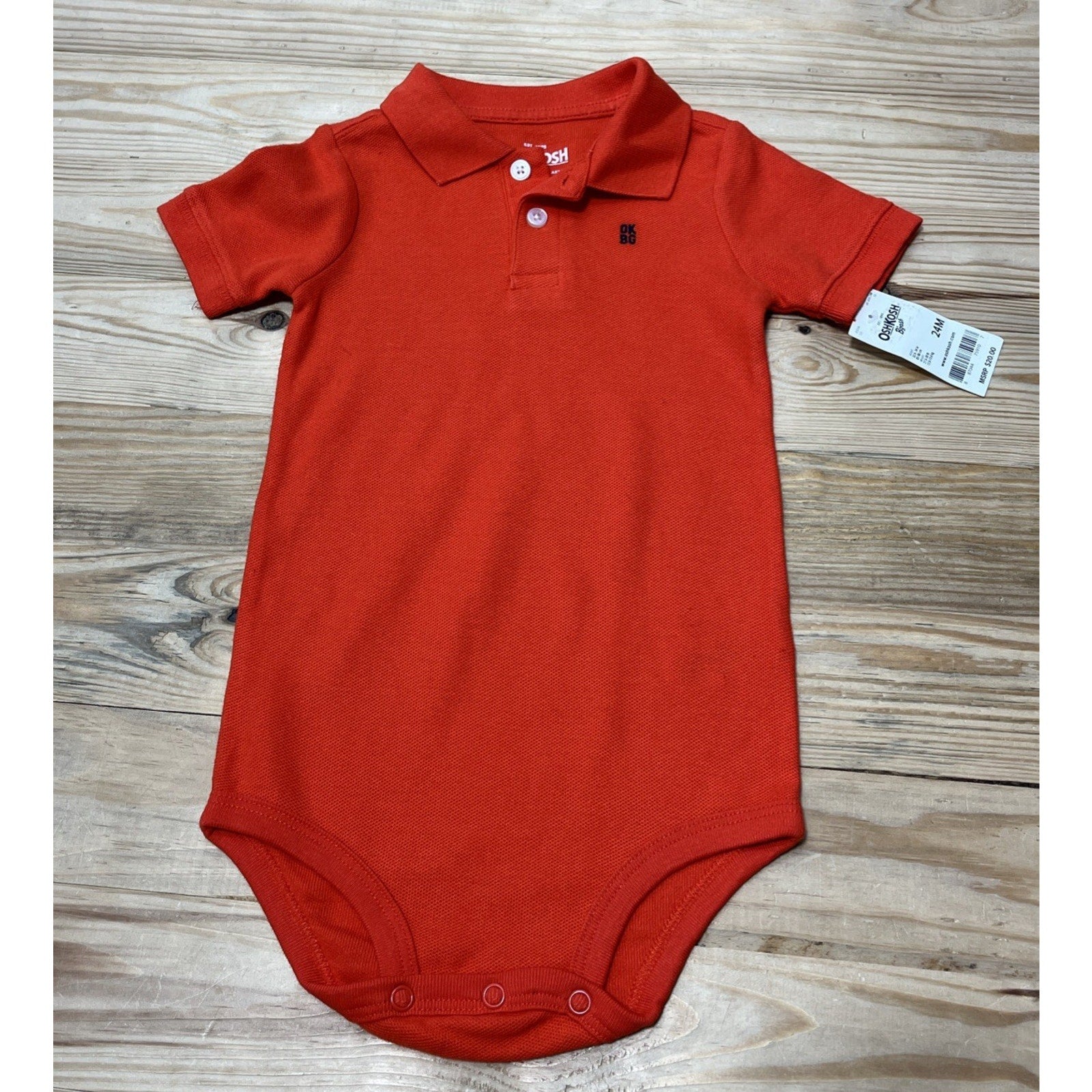 Baby Polo collared bodysuit by Osh Kosh - size 24 Months