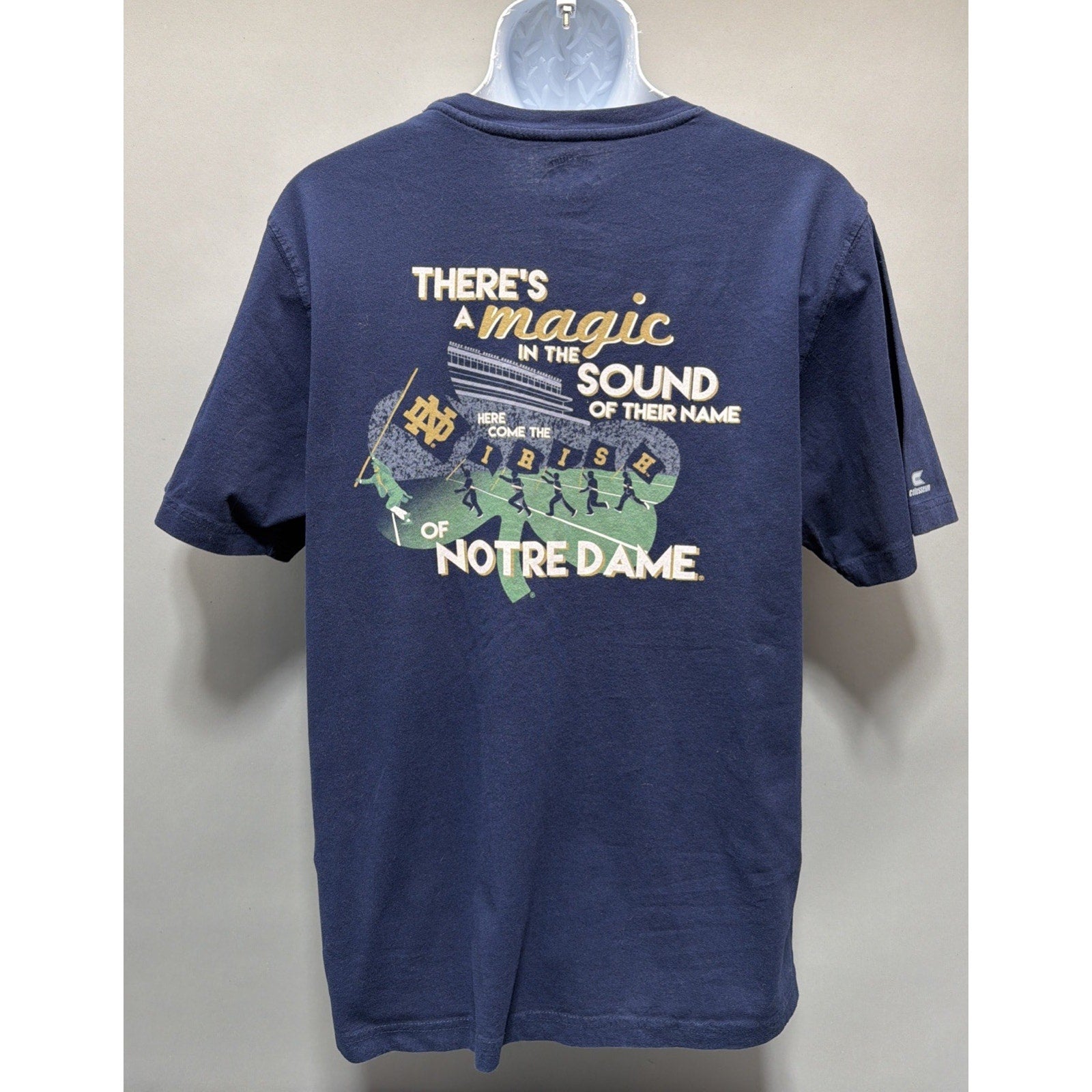 Notre Dame Fighting Irish Football 2017 The Shirt Men’s Size XL Crew Neck Blue