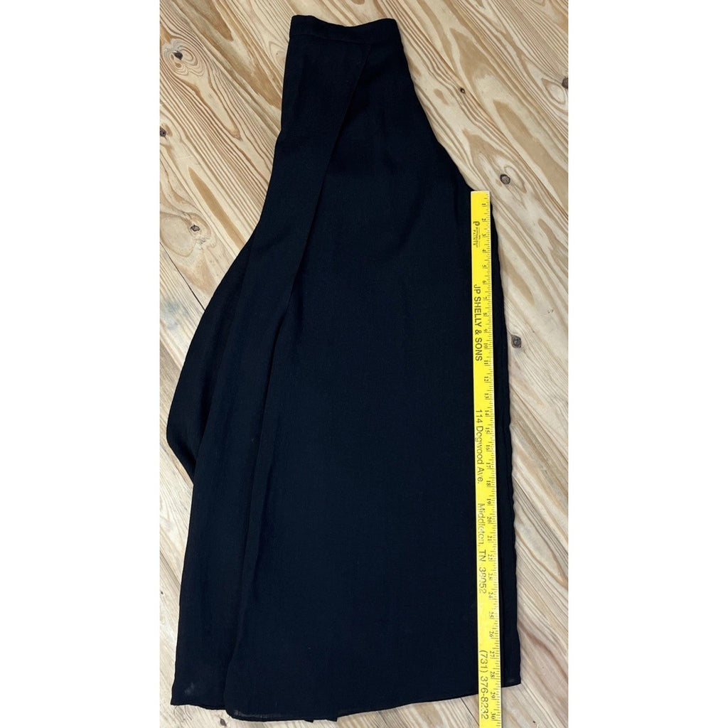 Lulus High Waisted Wide Leg Pants Size M Black