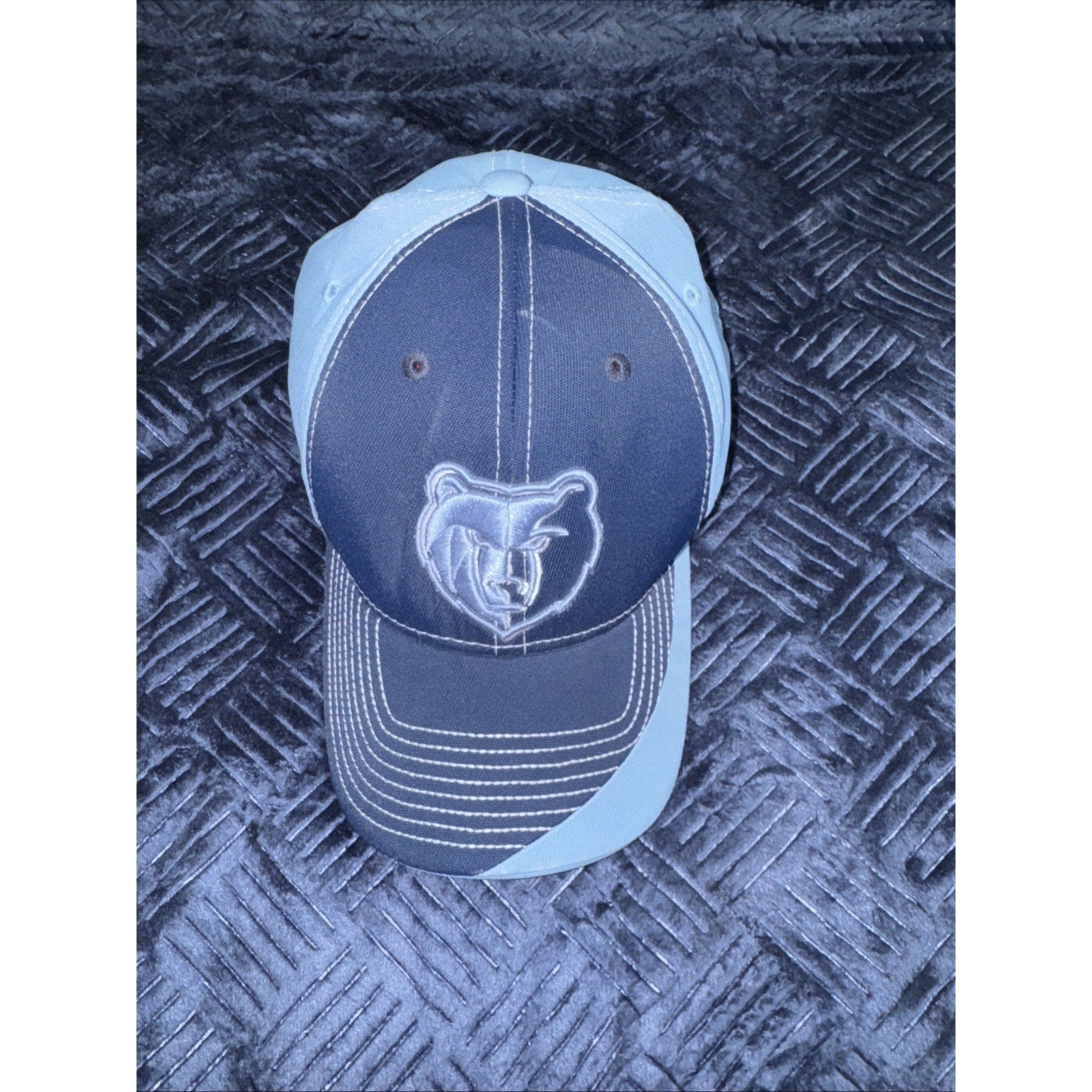 NBA Memphis Grizzlies Adidas Snap Back Cap Two Tone Blue Hat Adjustable One Size