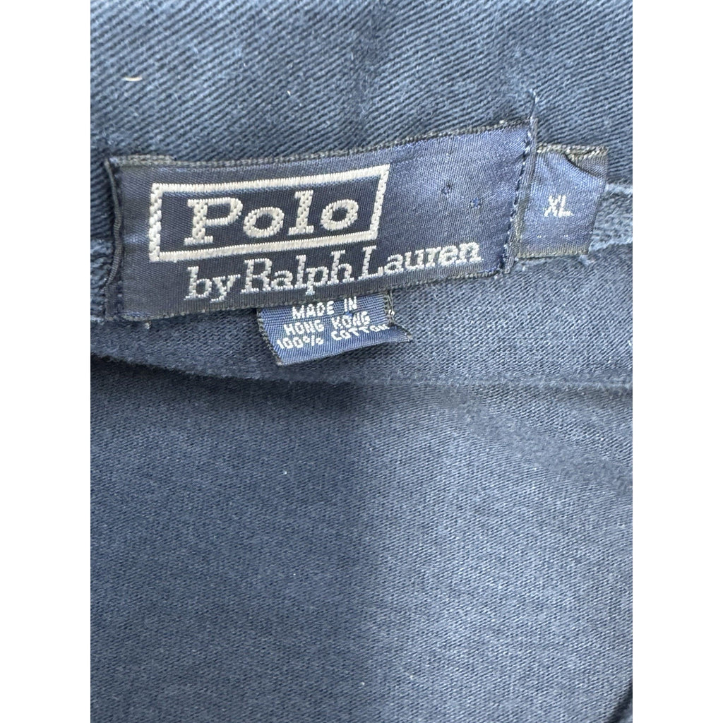 Polo Ralph Lauren Blue Long Sleeve Polo Pony Soft Heavy Cotton Men’s Size XL