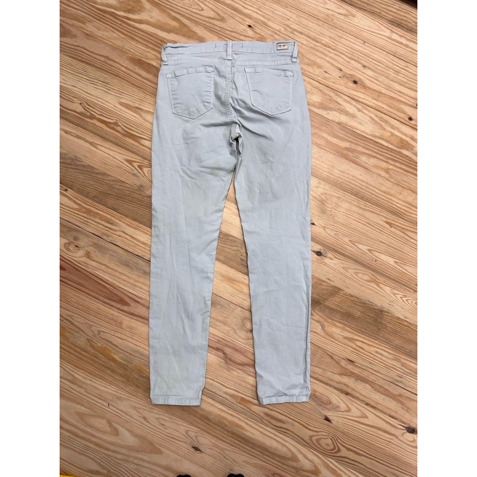 Angry Rabbit Women's Size 28/7Pocket Light Tan Denim Jeans Made In USA