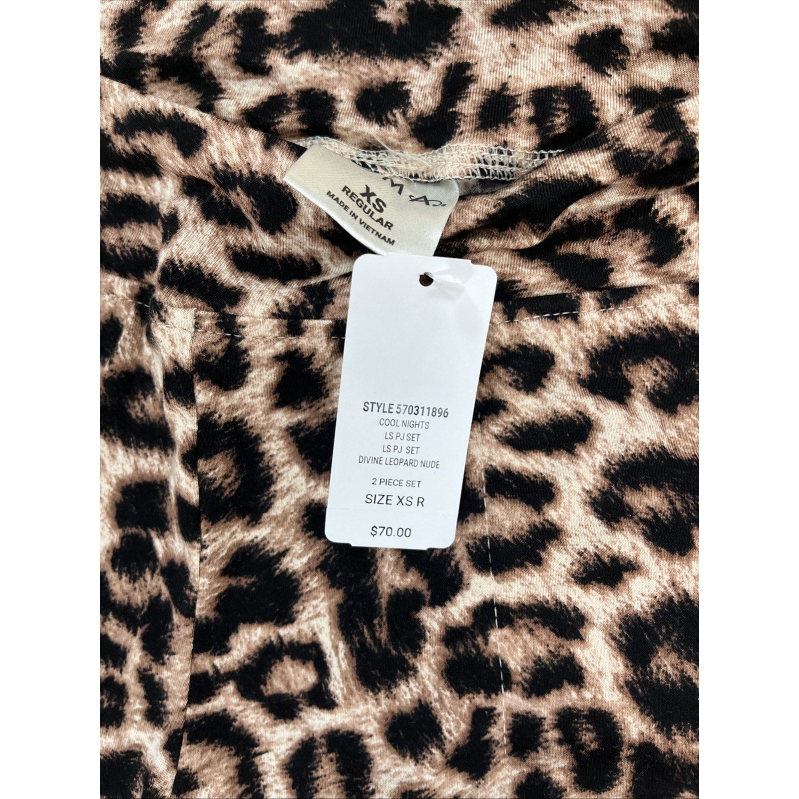 NWT Soma Leopard Print Pull On Pajama Pants Size XS 70$ MSRP