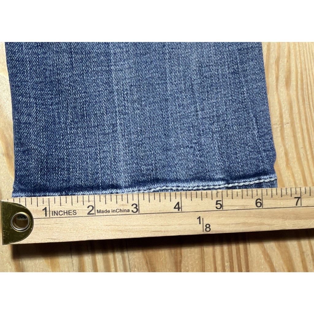 Daytrip Virgo Straight Jeans 27S Womens Signature Whiskering Blue Stretch Denim
