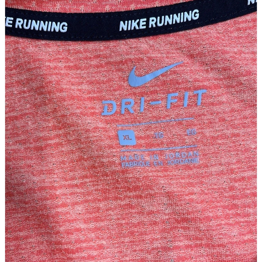 Nike Dri-Fit Running T-Shirt Orange Creamsicle Vented Mens XL