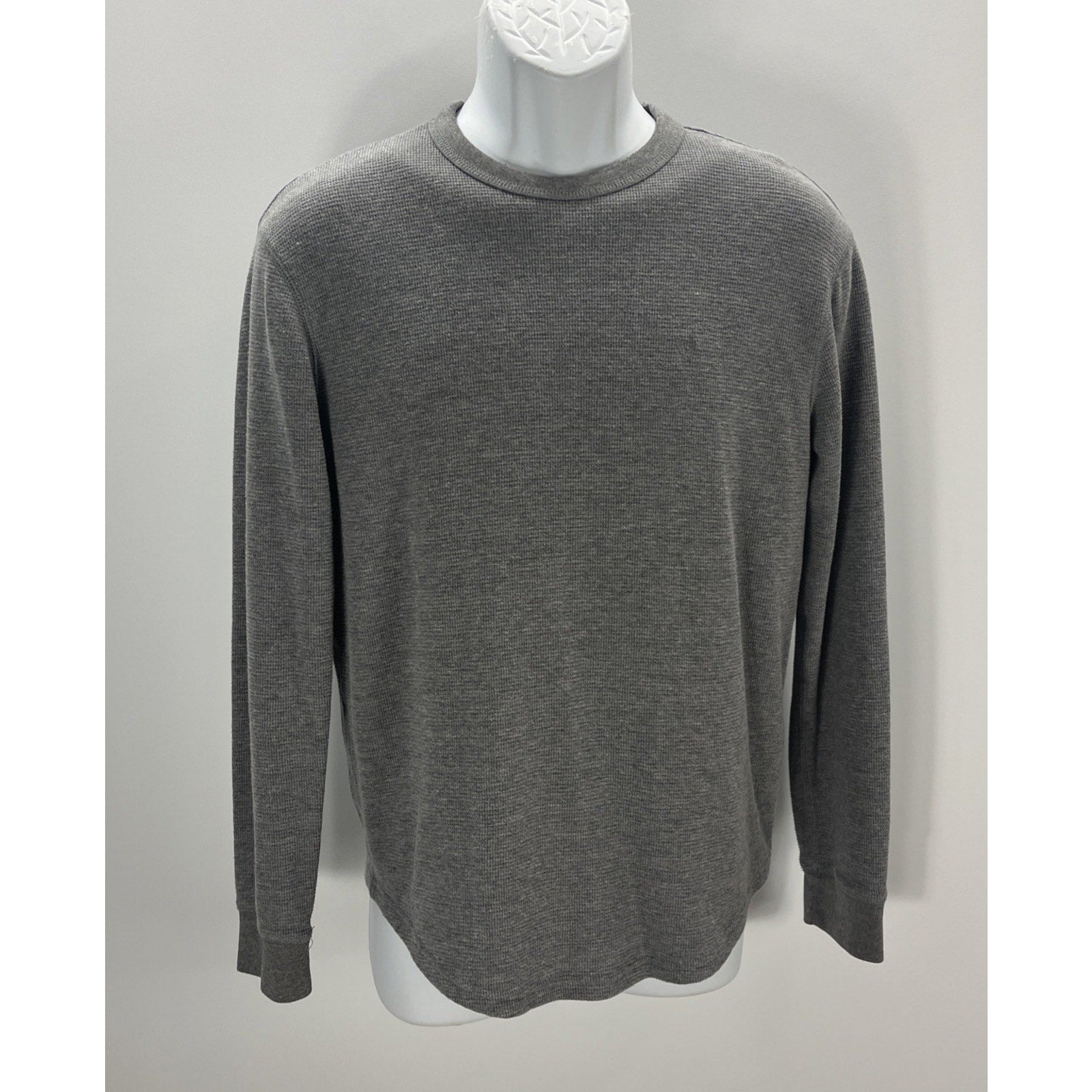 American Eagle Mens Crew Neck Long Sleeve Sweater Gray Size S Small