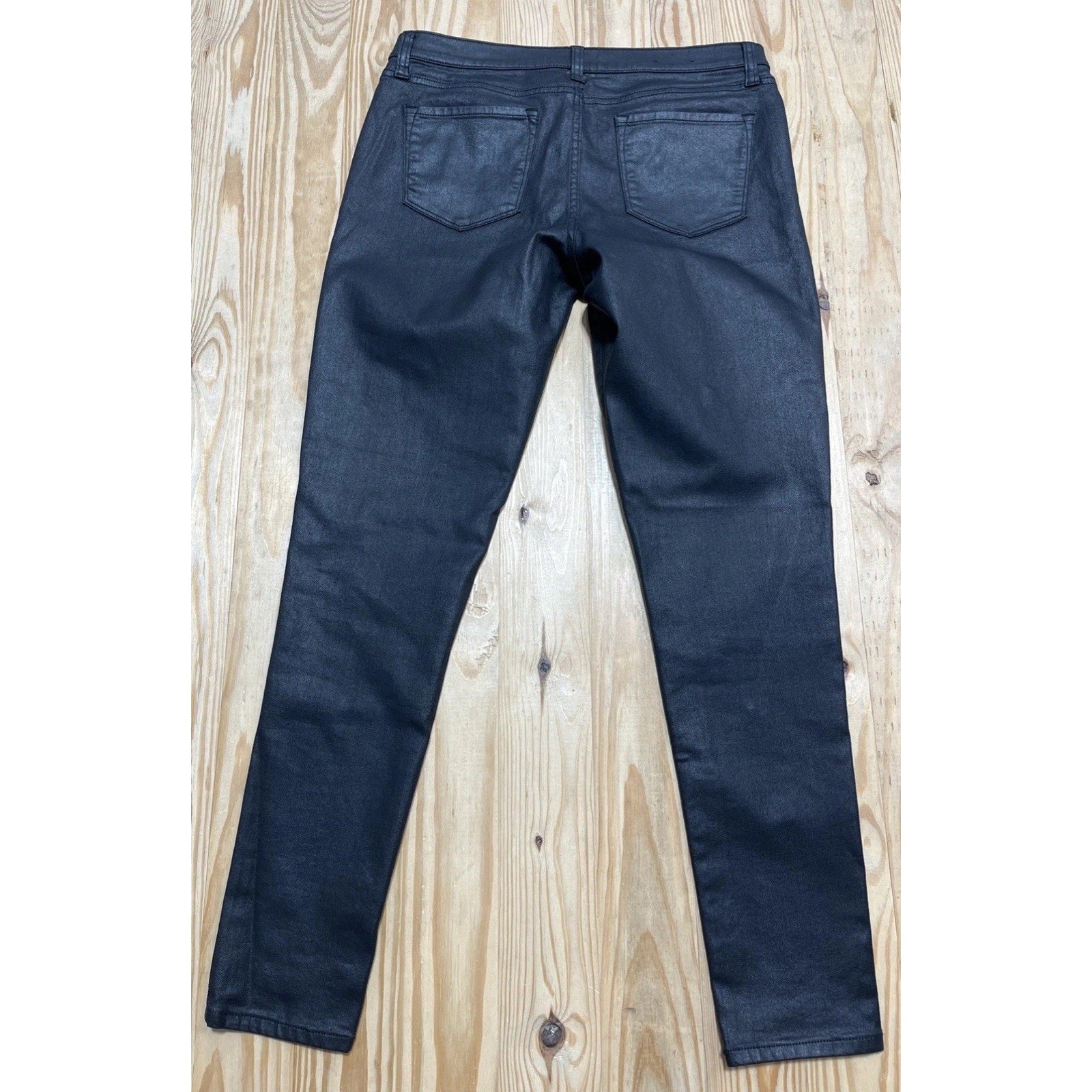 Banana Republic Black Coated Skinny Fit Jeans Size 28