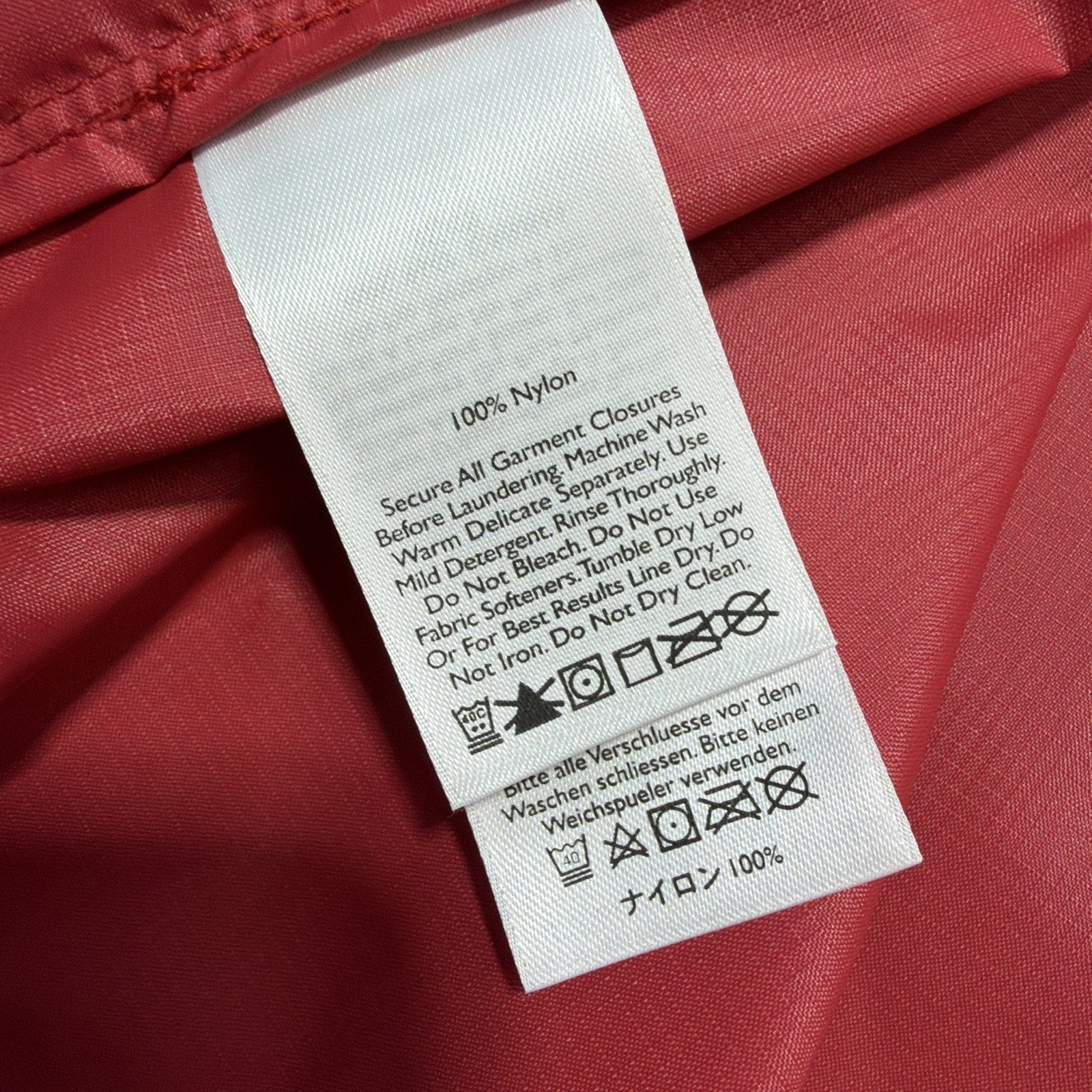 Eddie Bauer Weatheredge Womens XL Red Shell Full Zip Hooded Rain Jacket NWOT