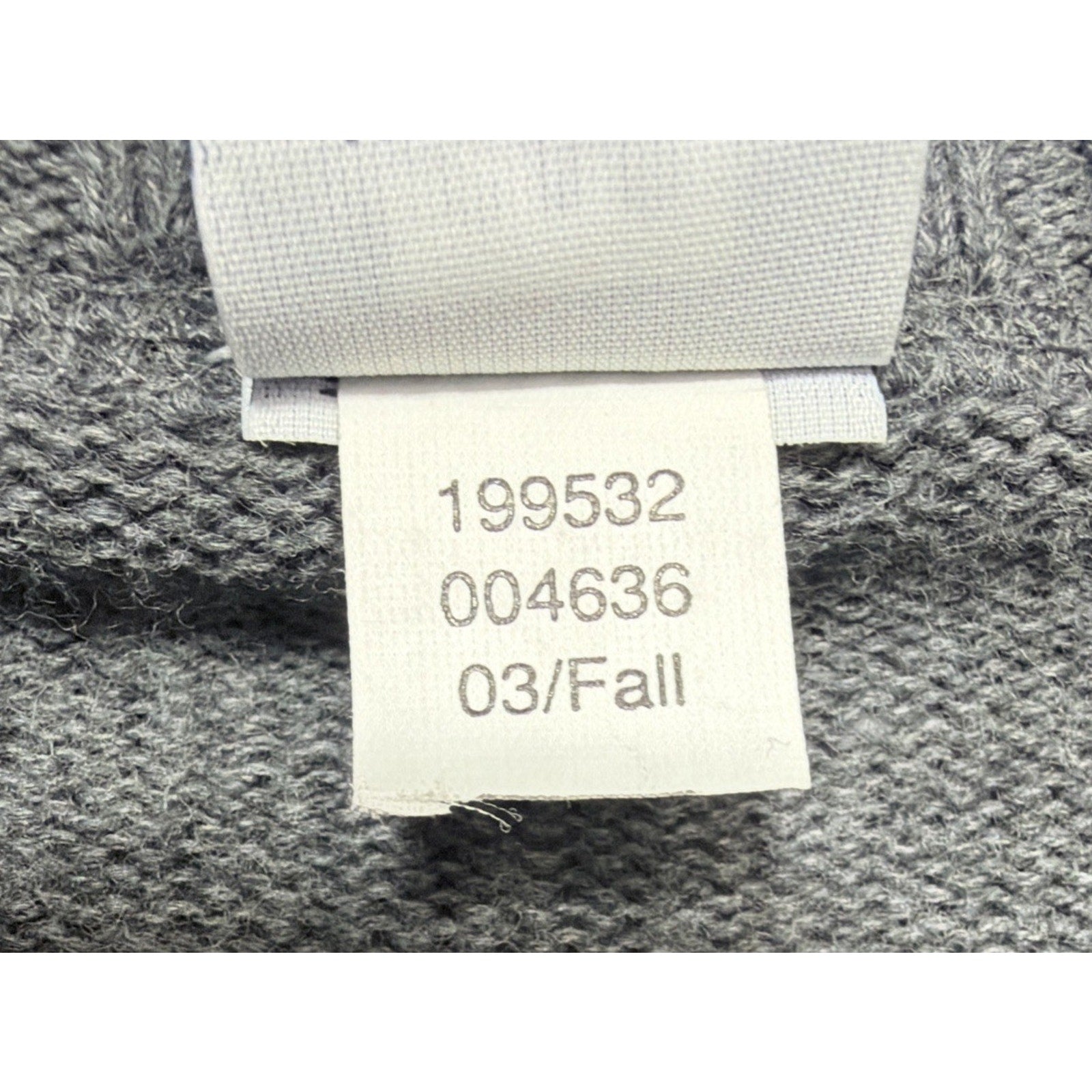 Vintage Y2K GAP Pullover 100% Cotton Sweater XL Gray neck Preppy Minimalist 2003
