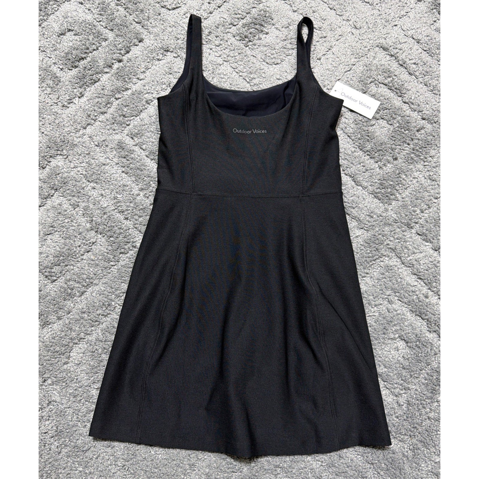 Outdoor Voices Women’s Double Time Athletic Shorts Tennis Dress Black S New