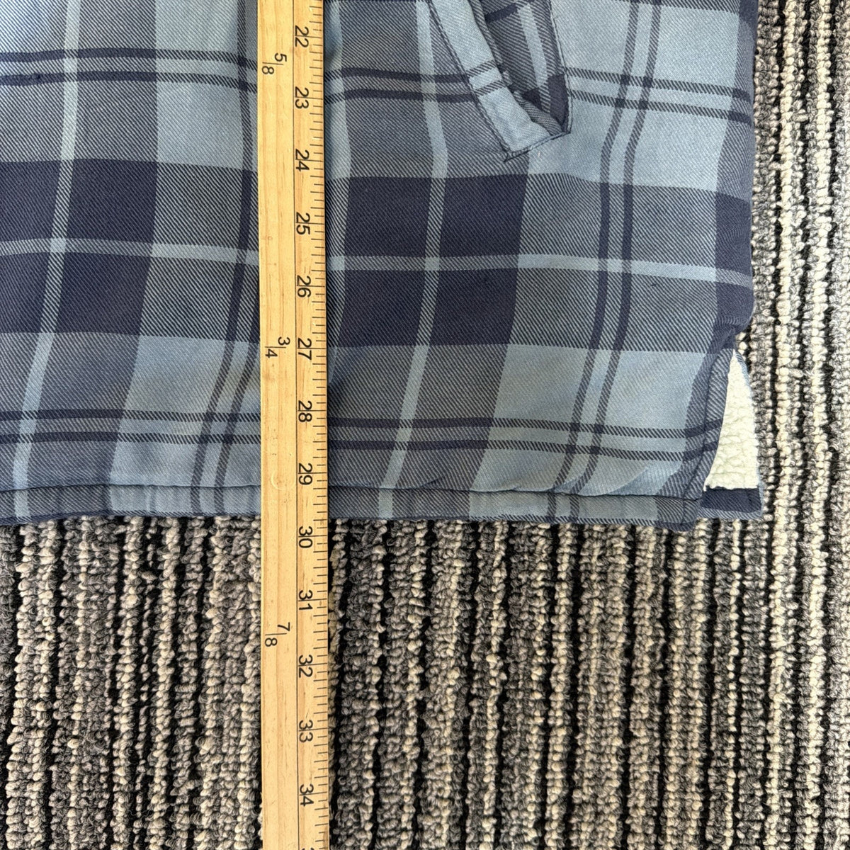 Mens Rugged Point Authentic Plaid Fleece Sherpa Full Zip Shacket 2XL NWT