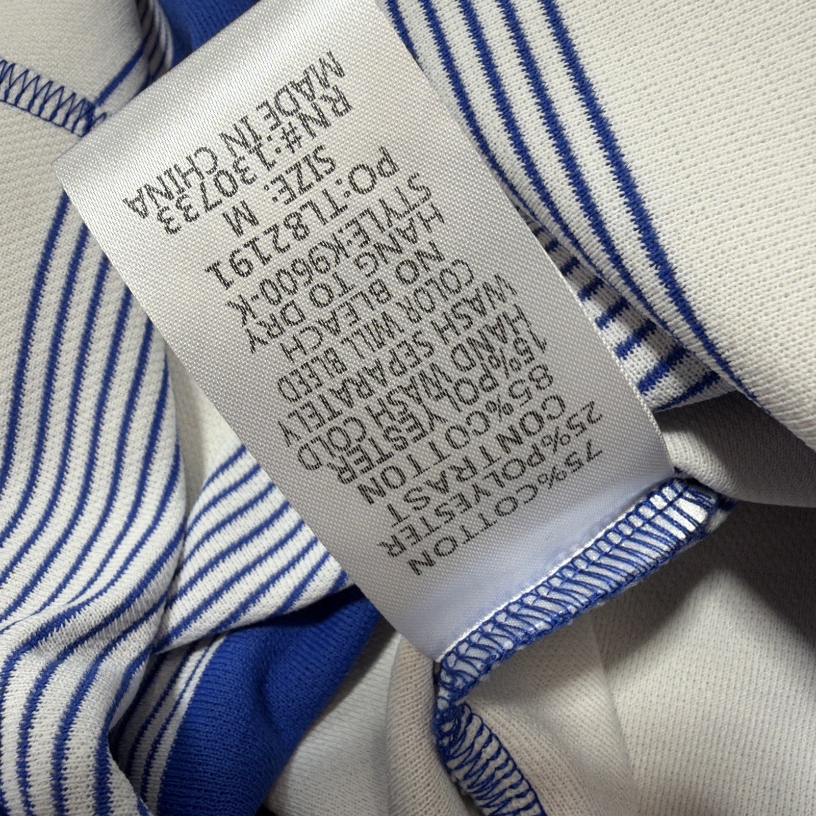 New Umgee Blue White Striped Pull On Midi Skirt Elastic Waist Womens Medium