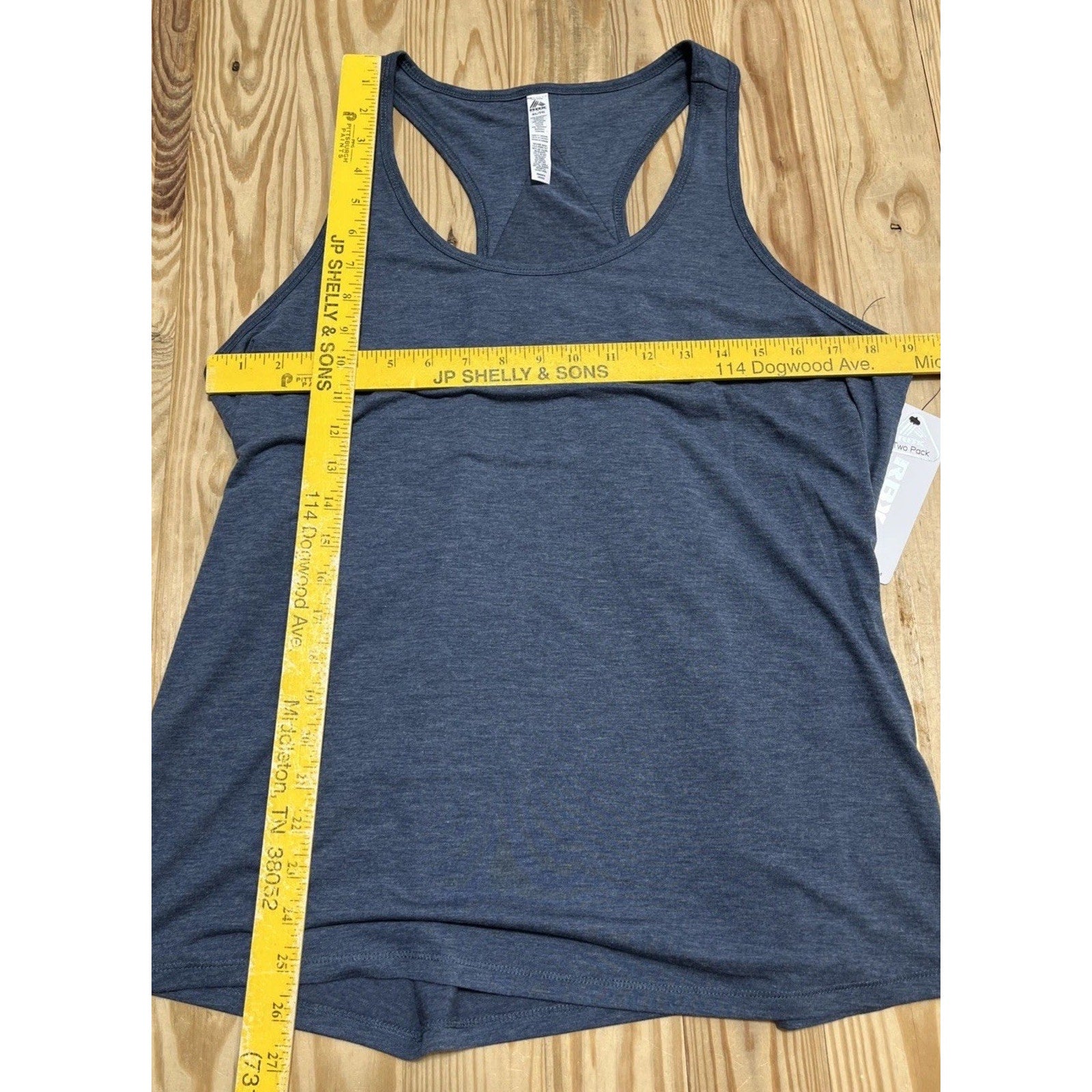 RBX Live Life Active Tank Top Blue NEW Wicking Womens XL Logo Sleeveless