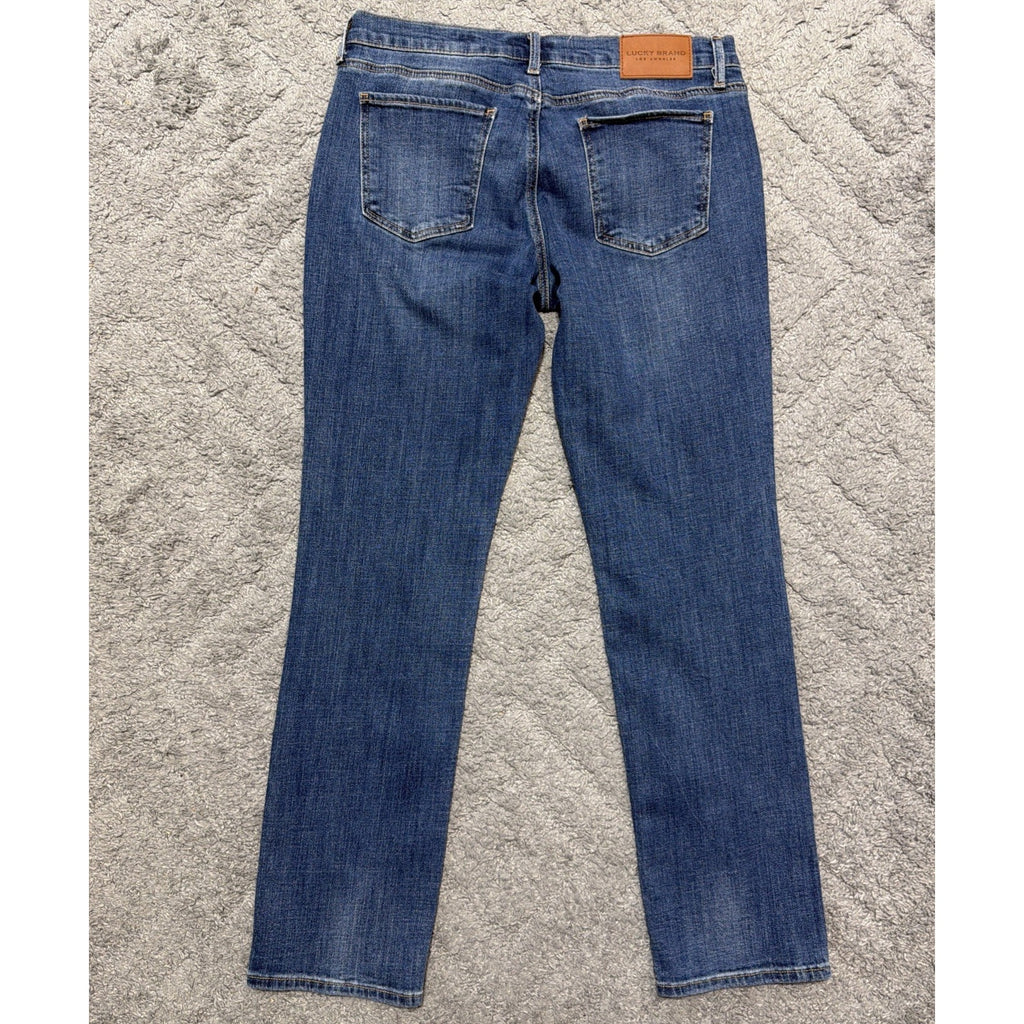 Lucky Brand Sweet Straight Leg Denim Jeans Women's 8/29 Med Wash Mid-Rise