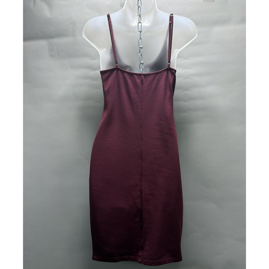 Haute Monde burgundy red cocktail party dress size Small Stretch