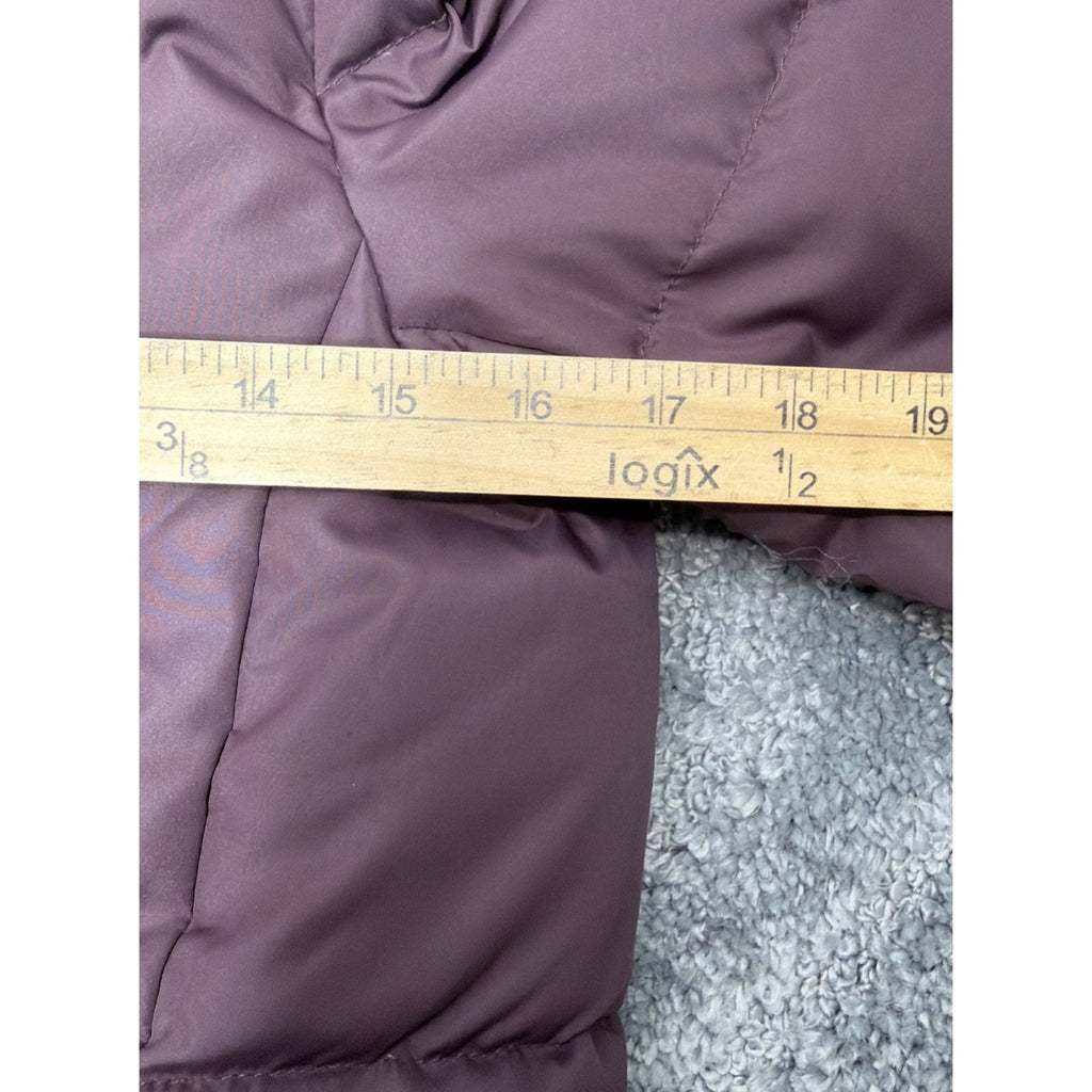 LAUREN RALPH LAUREN Black Label Down Sherpa Lined Parka Jacket Purple Women's XS