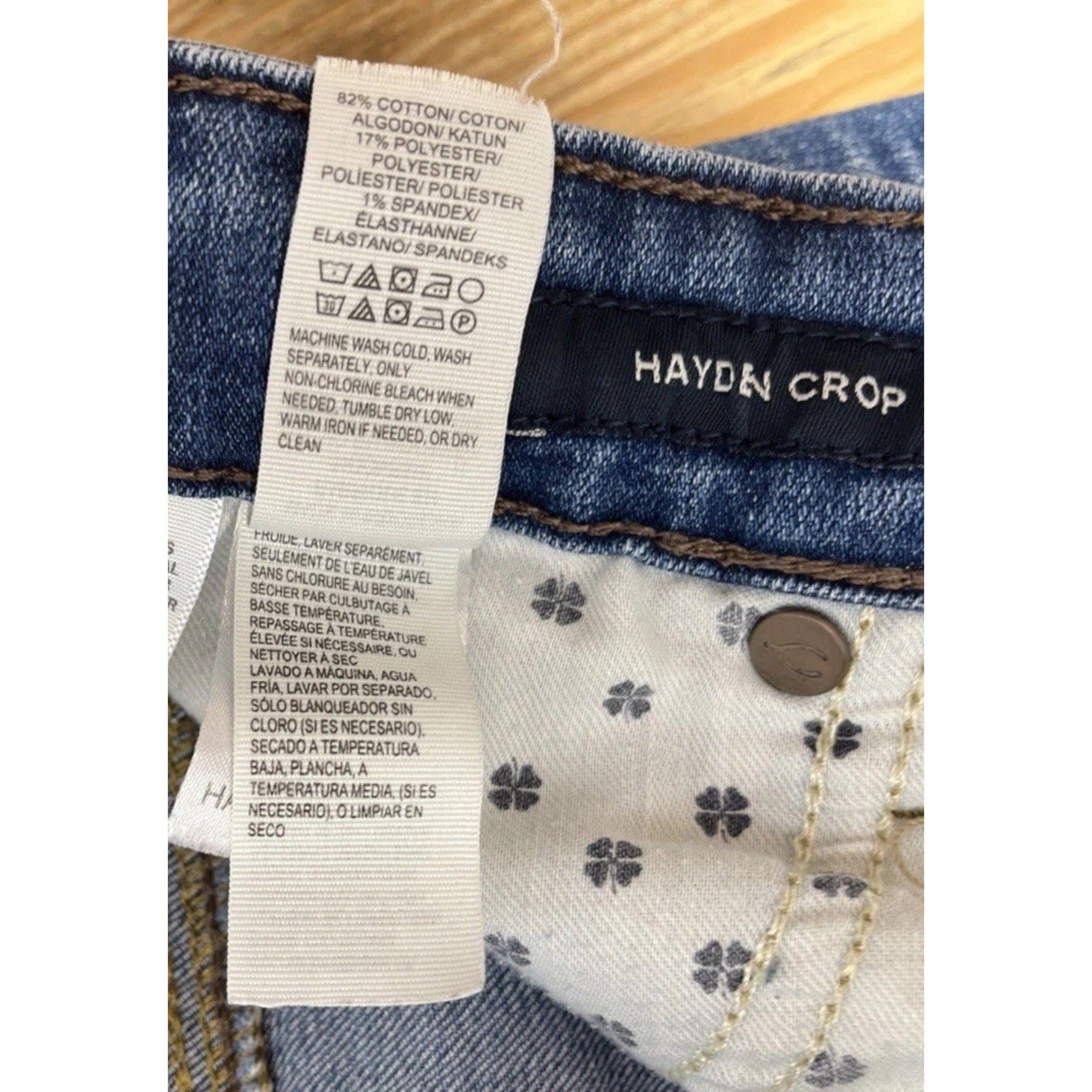 Lucky Brand Hayden Mid Rise Skinny Crop 4 (27 X 26) Women's Denim Jeans Raw Hem