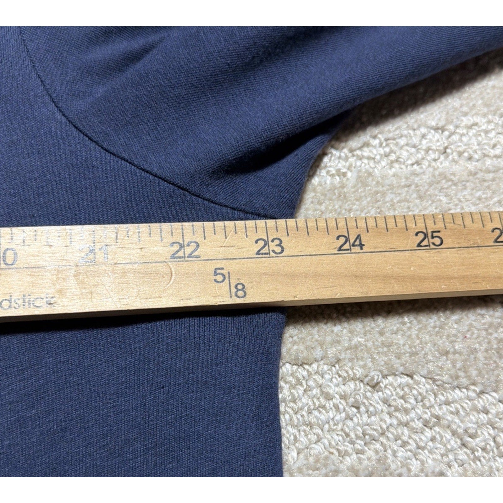 Eddie Bauer T Shirt Men's Large Long Sleeve Pull Over Henley Blue