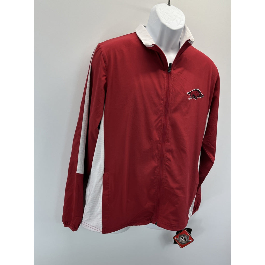 NWT COLOSSEUM ATHLETICS 20th ANNIVERSARY ARKANSAS Razorbacks Full ZIP Jacket S