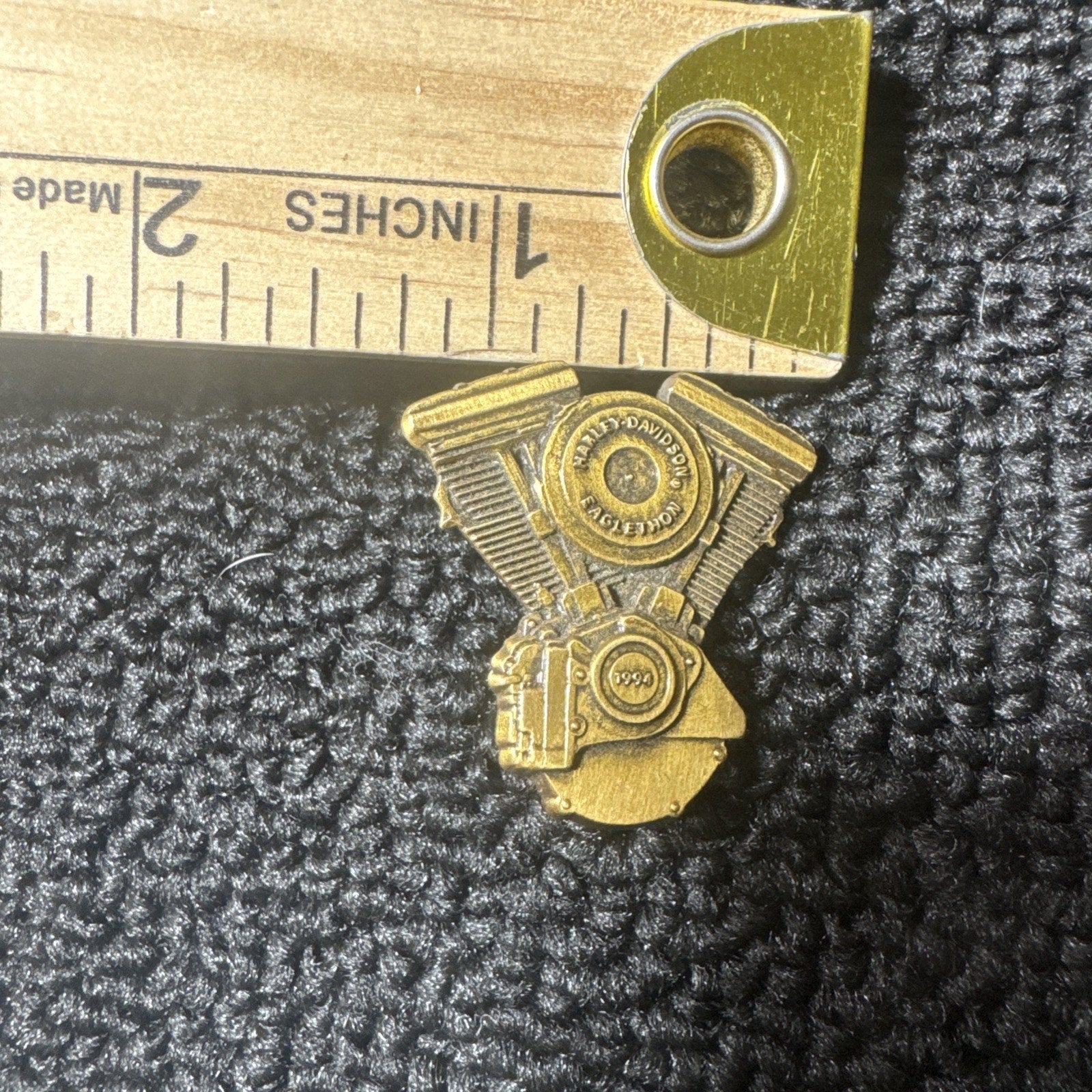 AUTHENTIC 1994 HARLEY DAVIDSON MOTORCYCLES EAGLETHON MOTOR PIN RARE !