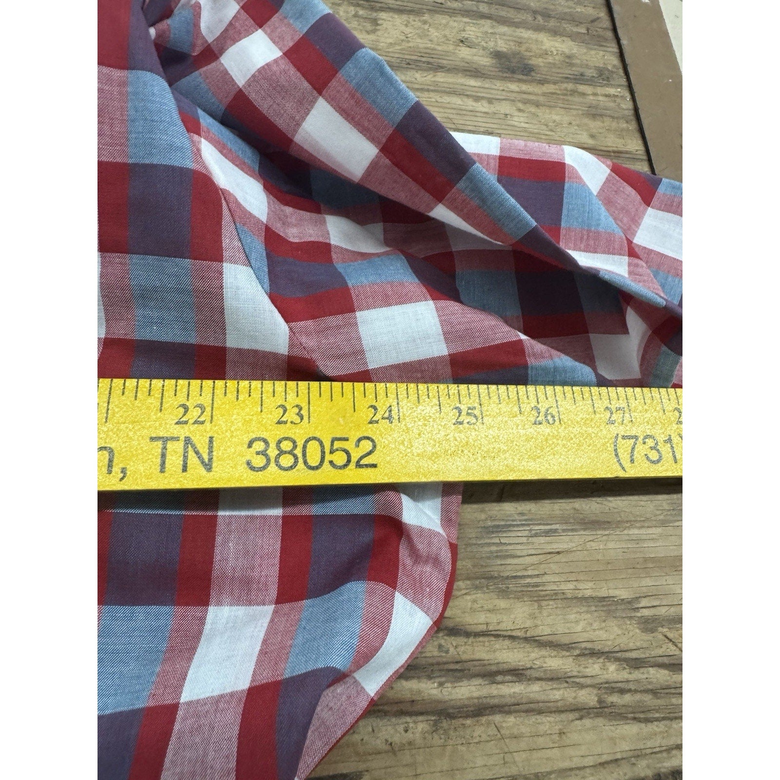 Vintage Stagecoach Western Shirt LT Large Tall Plaid Pearl Snap Short Sleeve New