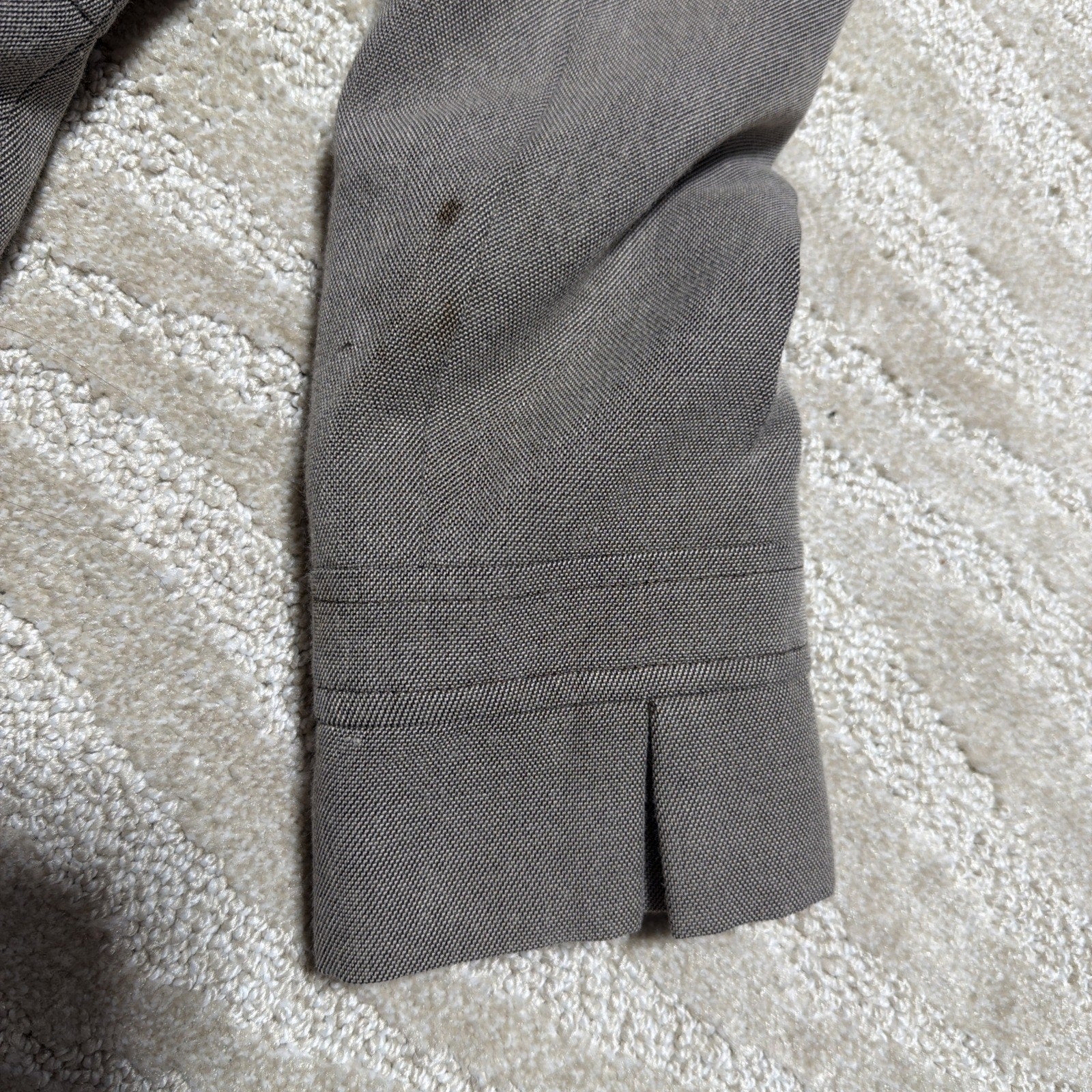 Isabella DeMarco Sz 2 Grey Peplum Skirt Jacket Suit 2pc Set