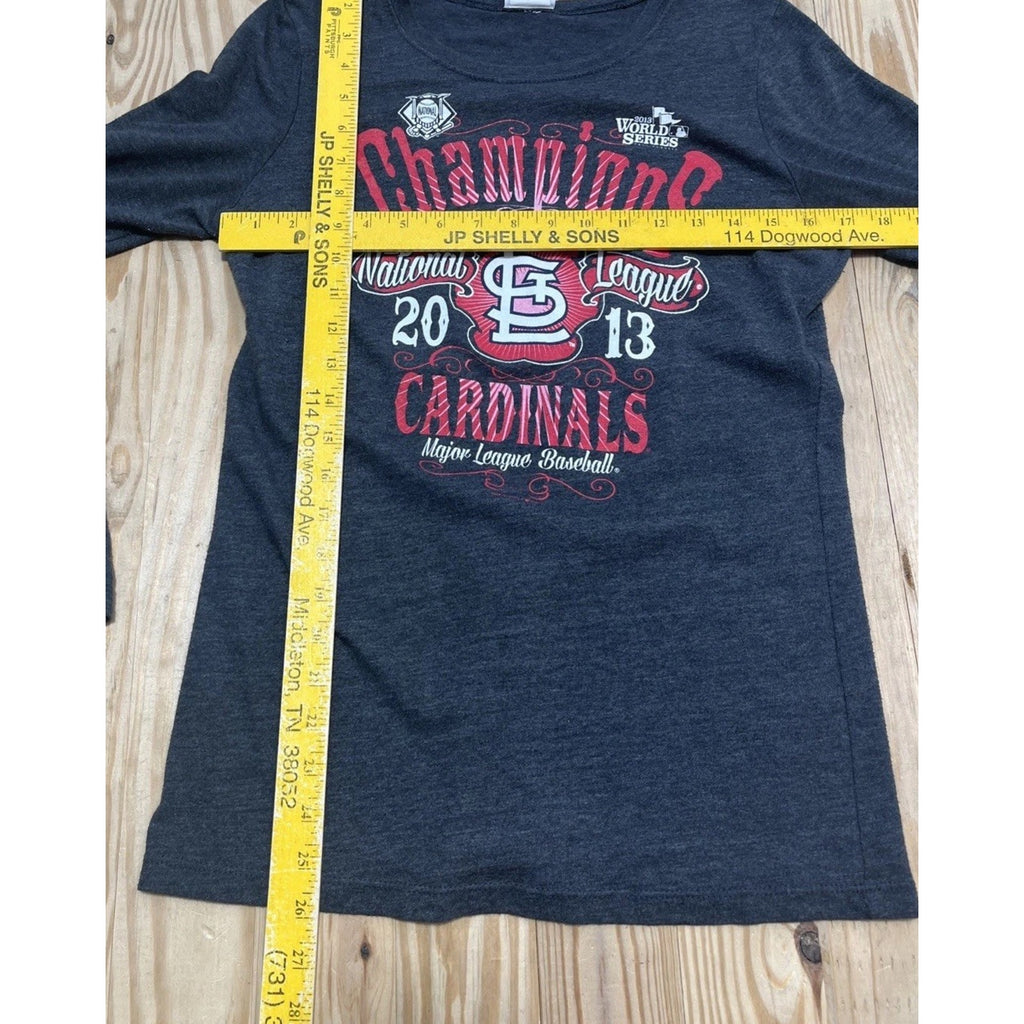 MLB St. louis cardinals women’s t shirt LS 2013 World Series Champions
