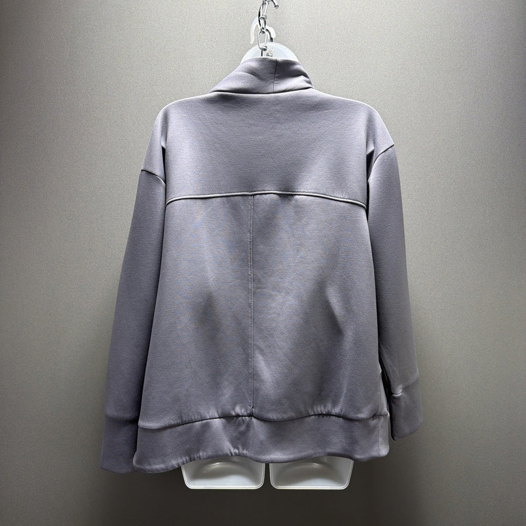 Apana Open Shrug Sweater Cardigan Jacket Athleisure Sz Medium Pockets Gray